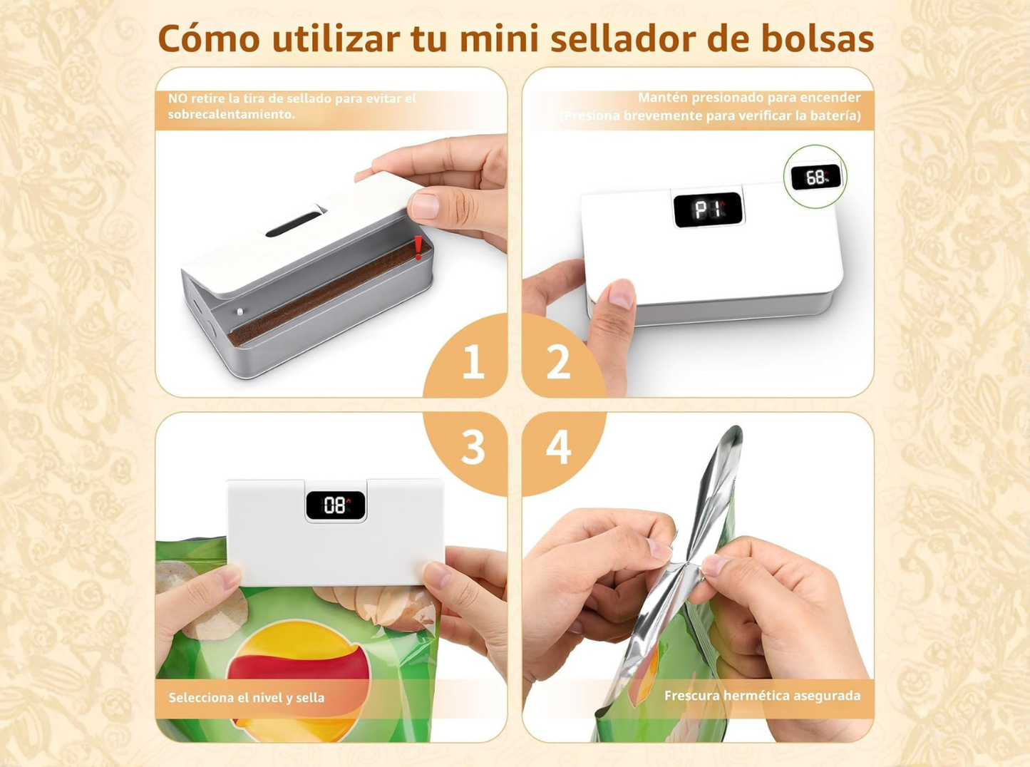 Sellador de Bolsas Magnético